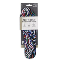 Flat Socks in Zebra Abstract