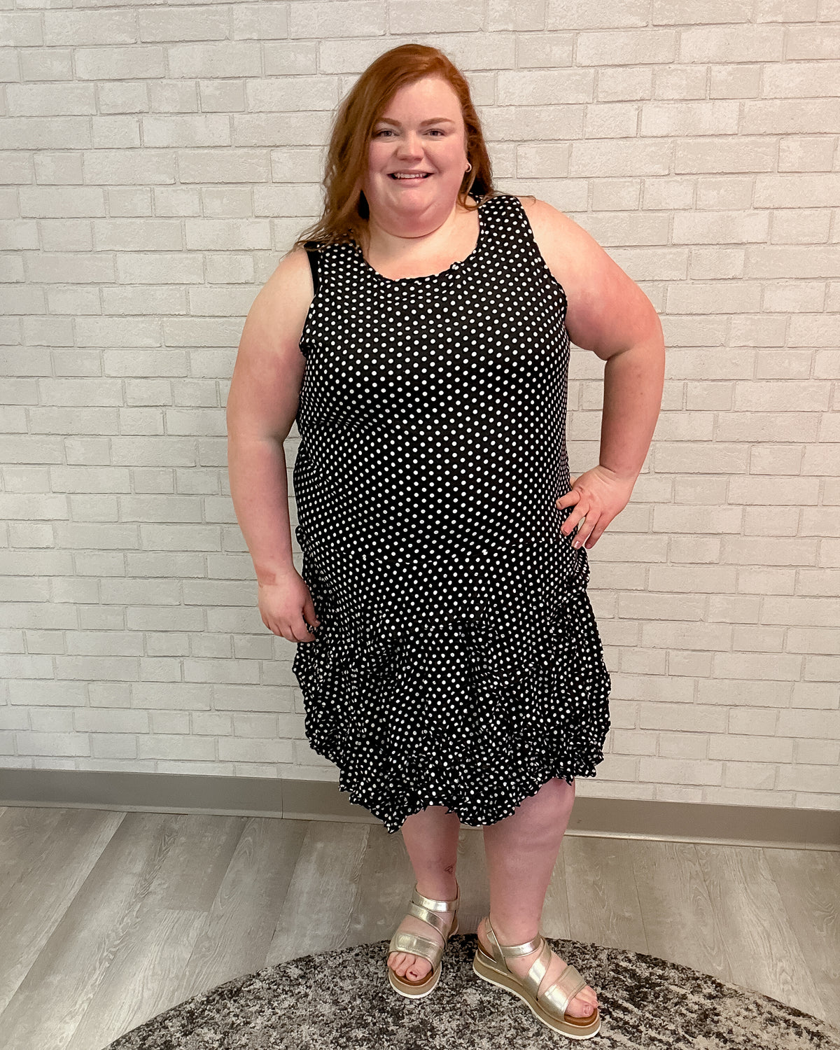 Dot Tiered Dress