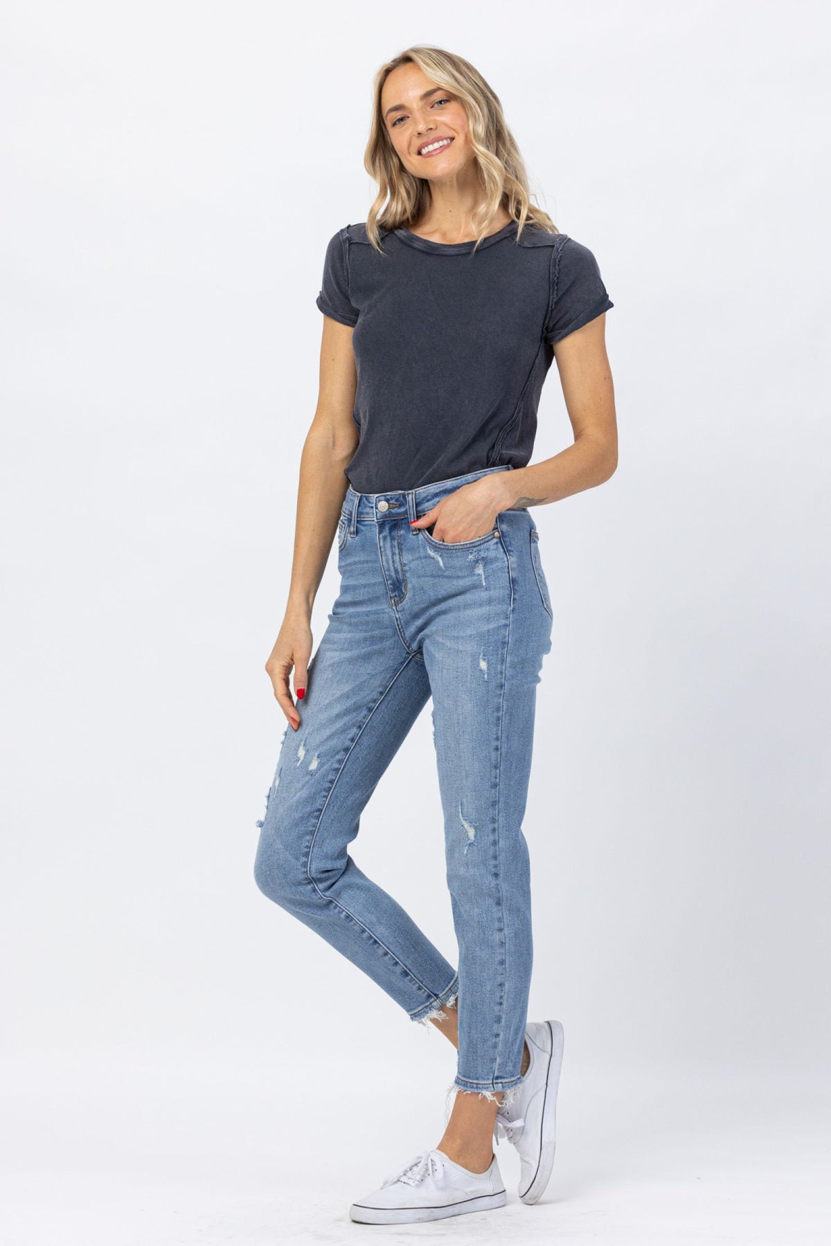 Mineral Washed Relaxed Fit Jean