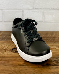 Limoges Lace Up Sneaker in Onyx - Wide Width!