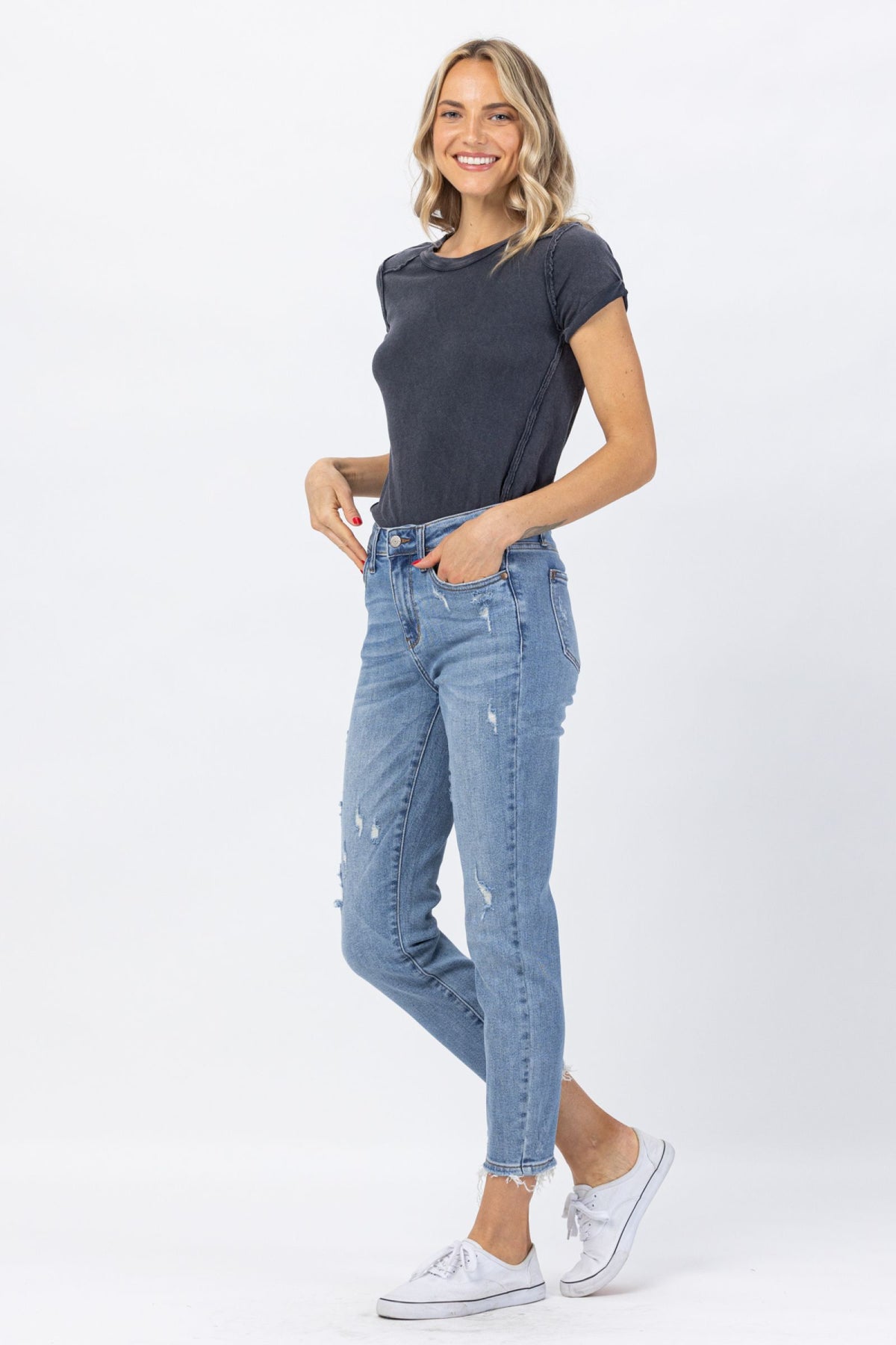 Mineral Washed Relaxed Fit Jean