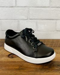 Limoges Lace Up Sneaker in Onyx - Wide Width!