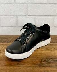 Limoges Lace Up Sneaker in Onyx - Wide Width!