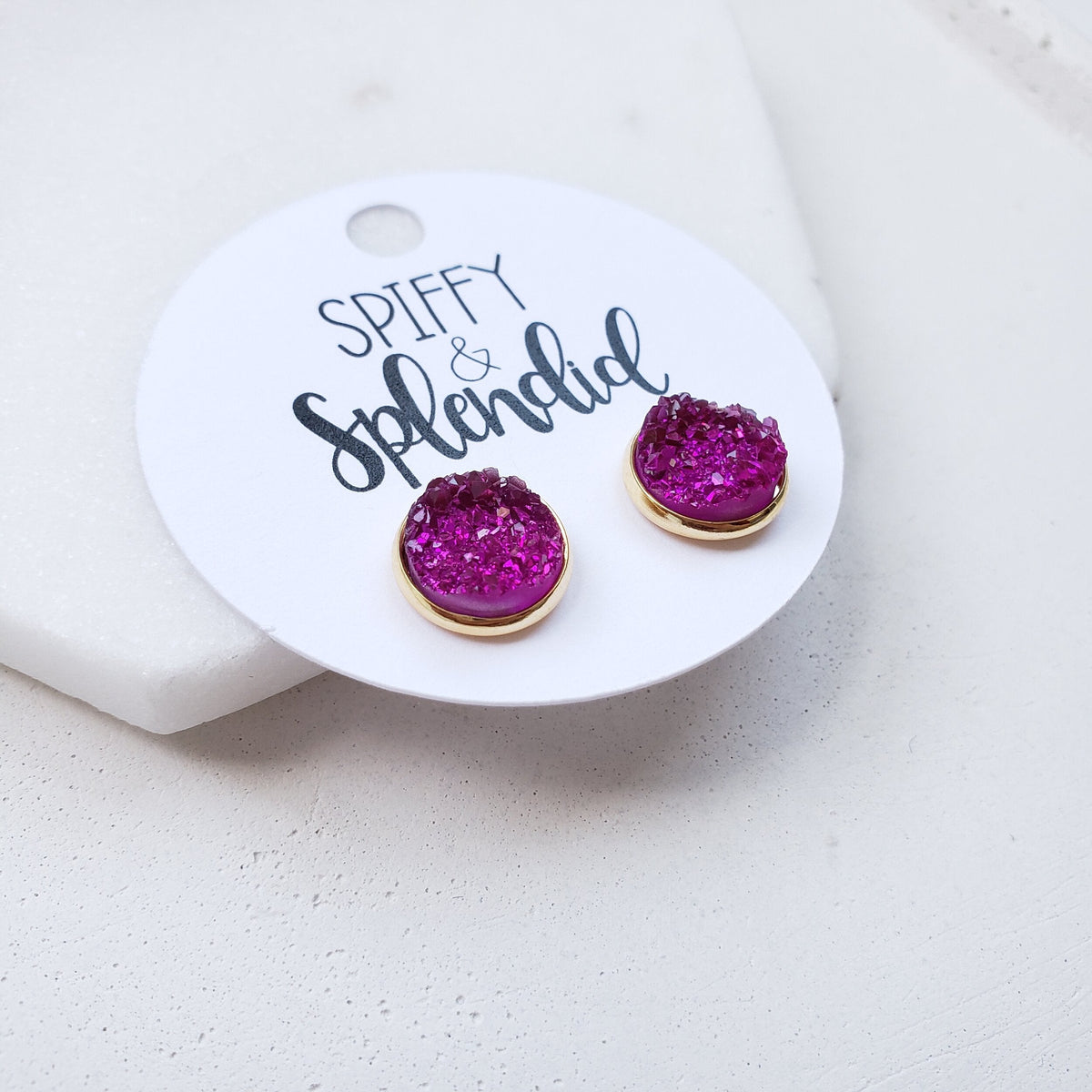 Geode Druzy Studs