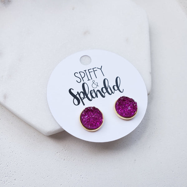 Geode Druzy Studs